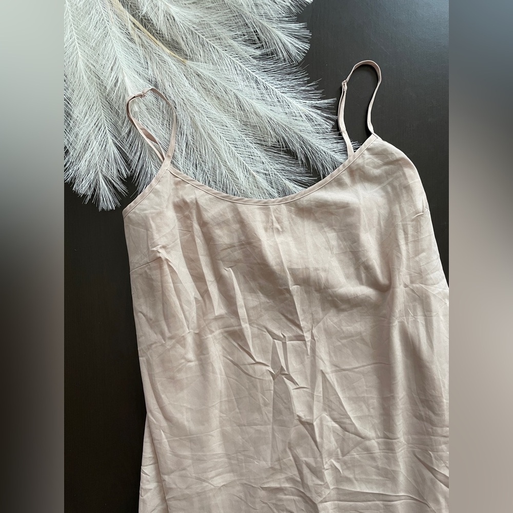 DKNYC Elegant Beige Slip Dress